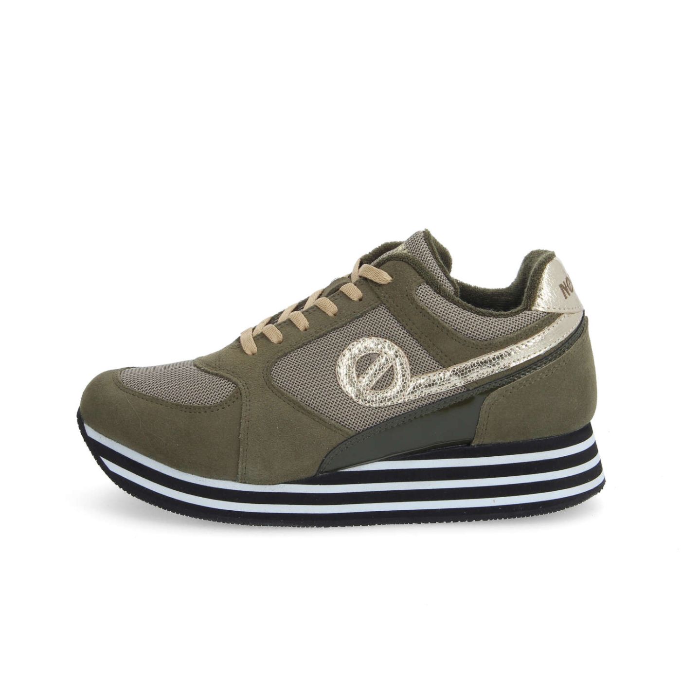 PARKO JOGGER W - KNIT/SUEDE/MARS - KAKI/OR